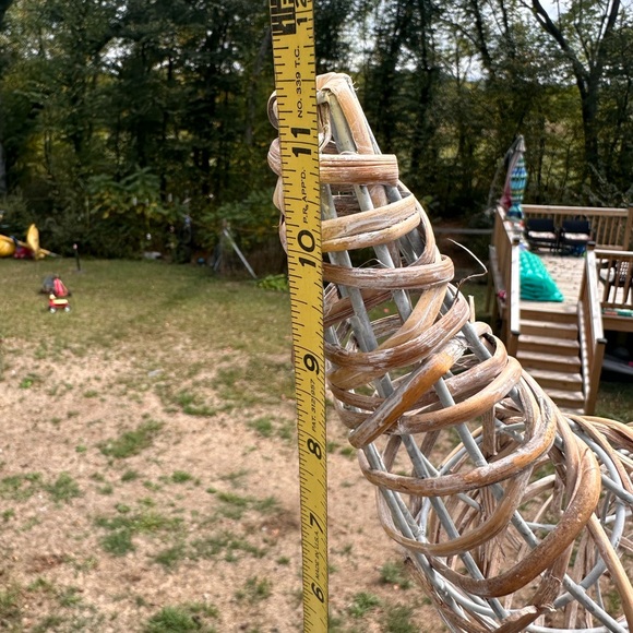Vintage Cornucopia Basket Horn of Plenty 18” Fall Thanksgiving Centerpiece - Picture 8 of 9
